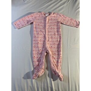 Gymboree Baby Girl Pink Ladybug Cute As A Bug Footed Pajamas Sleepers 6 9 Months